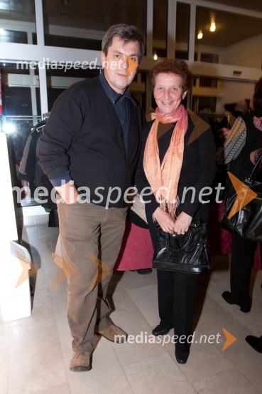 Janez Dolinar, radijski voditelj in Jelka ŠtularMesar za vse večne čase, premiera