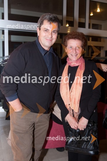 Janez Dolinar, radijski voditelj in Jelka ŠtularMesar za vse večne čase, premiera