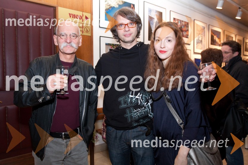 Sandi Pavlin, igralec, Primož Ekart, igralec in Iva Babič, igralkaMesar za vse večne čase, premiera