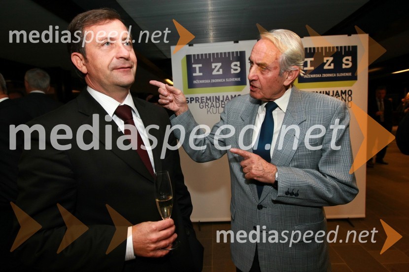 Karl Viktor Erjavec, minister za okolje in prostor RS in njegov stric Gorazd Pust, prvi predsednik in ustanovitelj Inženirske zbornice Slovenije (IZS)Inženirska zbornica Slovenije, Podelitev nagrad za inovativnost 2009