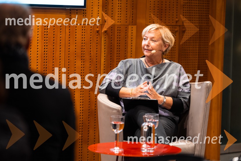   Darja  Groznik, odgovorna urednica 1. programa Radia Slovenija, predsednica ZPMSIskrivo v živo: Marko Radmilovič in Darja Goznik