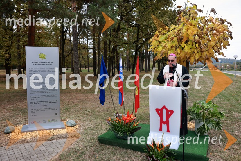 Slovesno odkritje spominsko-informativne table v spomin gasilcem, Pokopališče Dobrava
