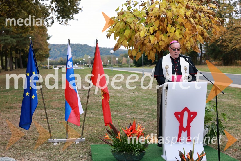 Slovesno odkritje spominsko-informativne table v spomin gasilcem, Pokopališče Dobrava