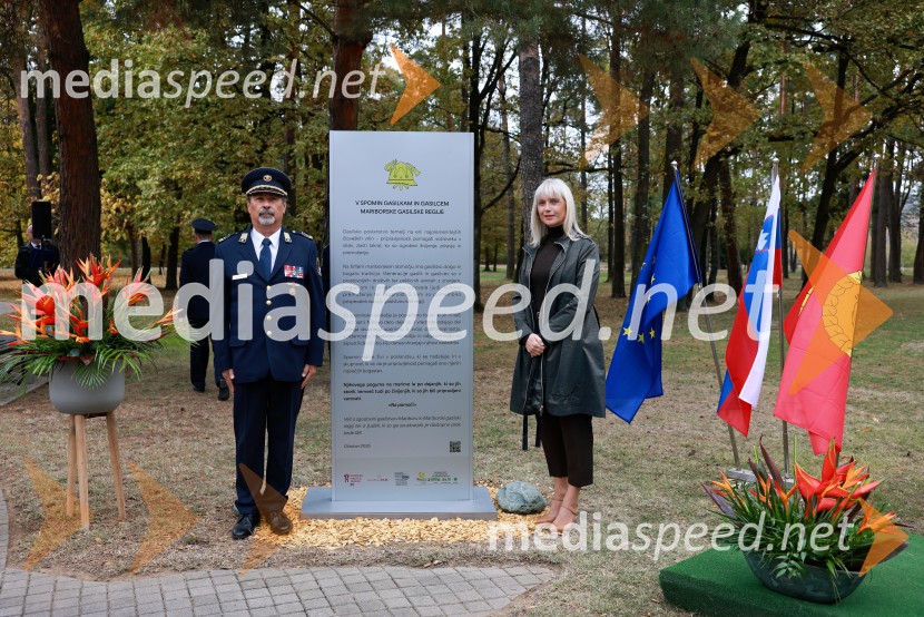 Slovesno odkritje spominsko-informativne table v spomin gasilcem, Pokopališče Dobrava
