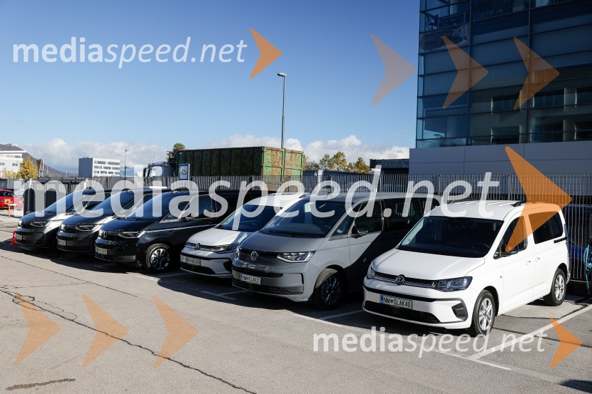 Volkswaven Caddy in Multivan ter Californija, slovenska predstavitev