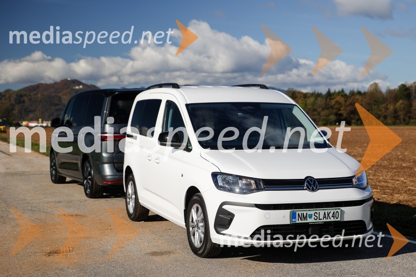 Volkswaven Caddy in Multivan ter Californija, slovenska predstavitev