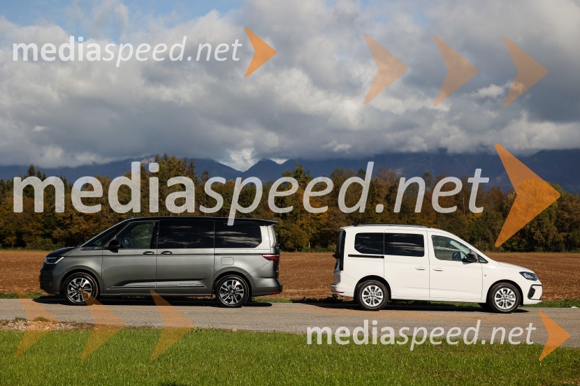 Volkswaven Caddy in Multivan ter Californija, slovenska predstavitev