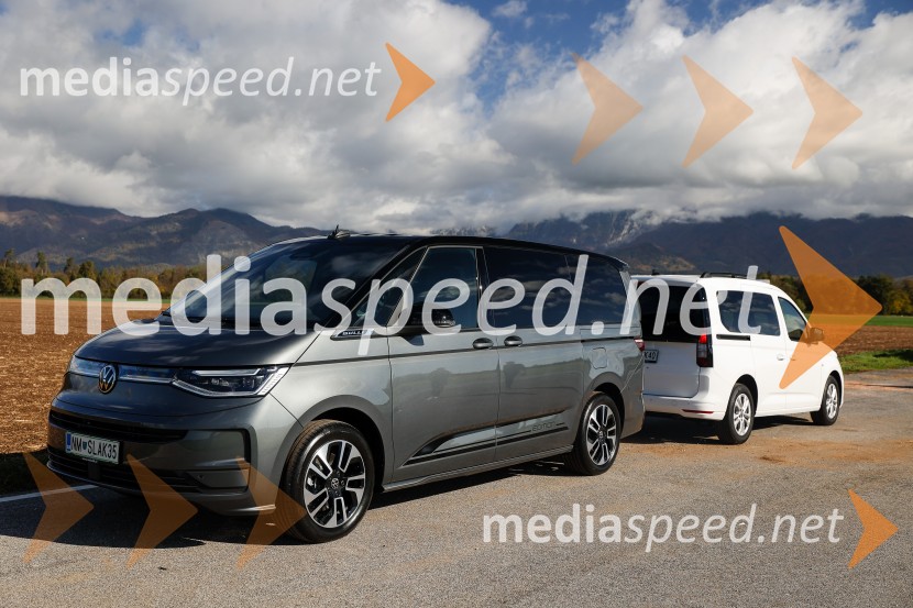 Volkswaven Caddy in Multivan ter Californija, slovenska predstavitev