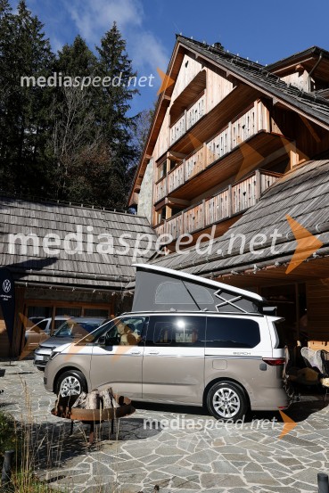 Volkswaven Caddy in Multivan ter Californija, slovenska predstavitev