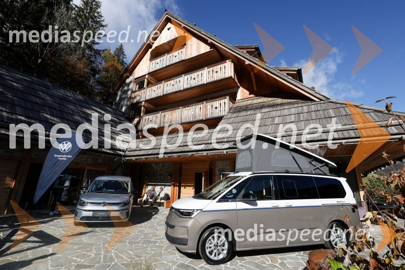 Volkswaven Caddy in Multivan ter Californija, slovenska predstavitev