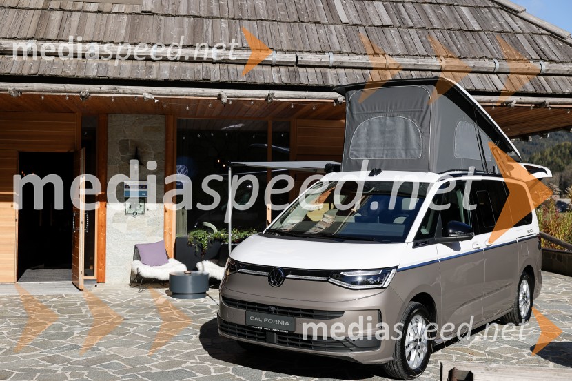 Volkswaven Caddy in Multivan ter Californija, slovenska predstavitev