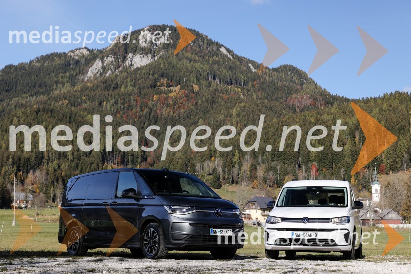 Volkswaven Caddy in Multivan ter Californija, slovenska predstavitev