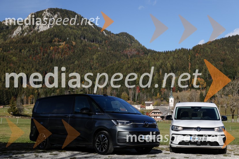 Volkswaven Caddy in Multivan ter Californija, slovenska predstavitev
