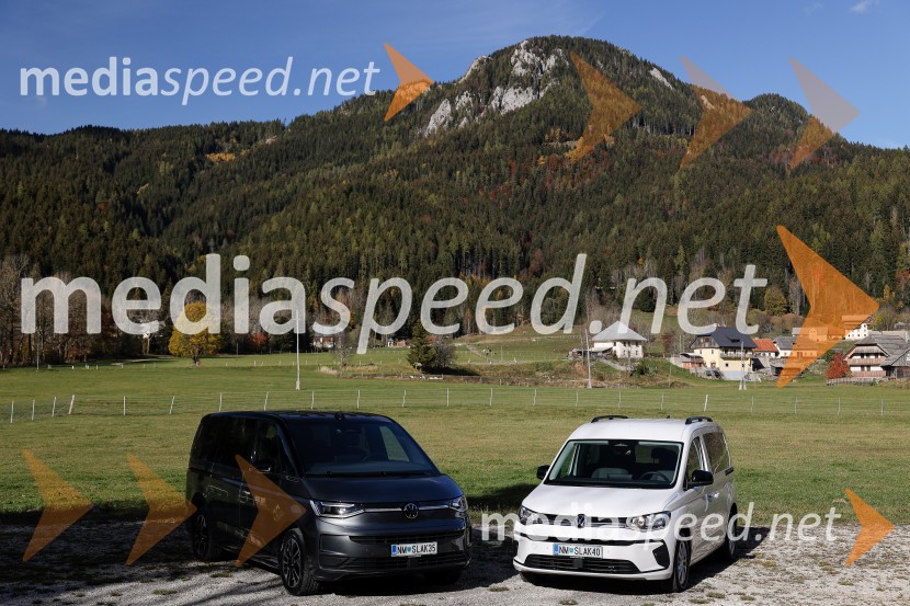 Volkswaven Caddy in Multivan ter Californija, slovenska predstavitev