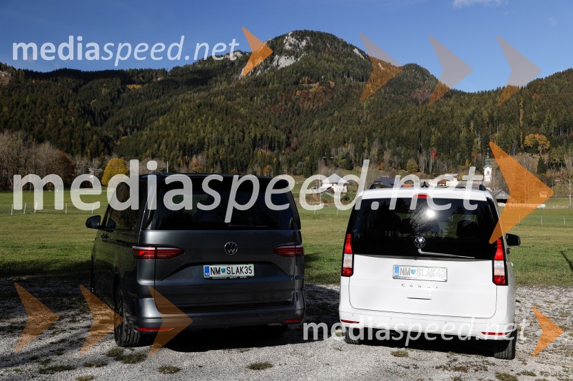 Volkswaven Caddy in Multivan ter Californija, slovenska predstavitev