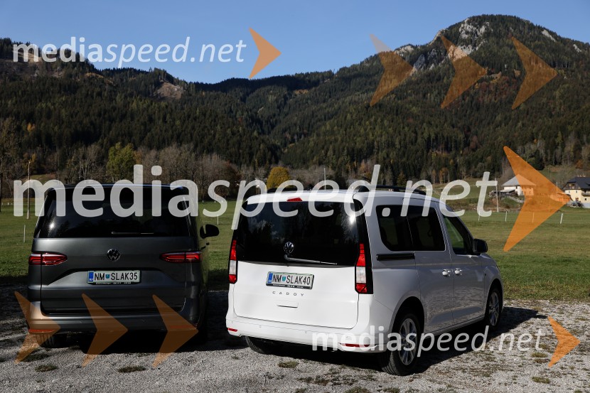 Volkswaven Caddy in Multivan ter Californija, slovenska predstavitev