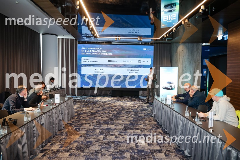 Geely E2, slovenska predstavitev
