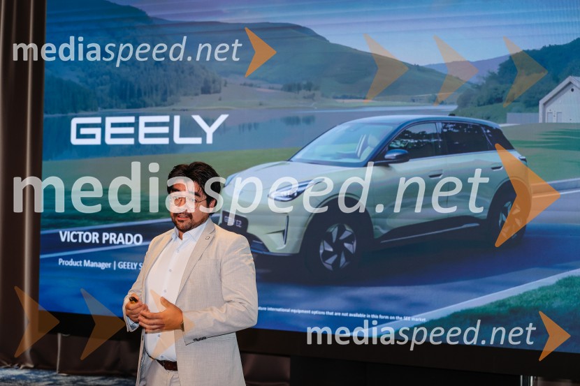 Geely E2, slovenska predstavitev