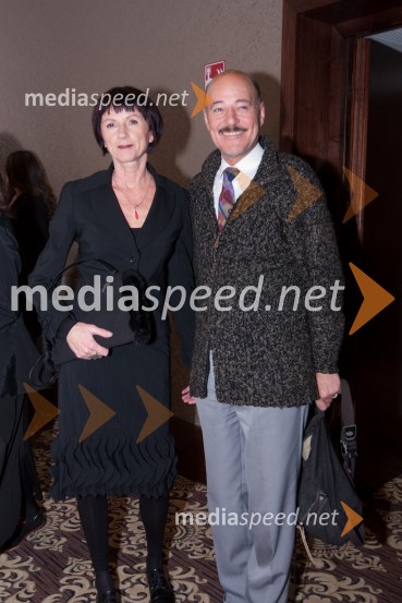 Slavka Pajk, stilistka in Rok Lasan, modni režiser in scenarist ter nekdanji manekenTrend, podelitev nagrad