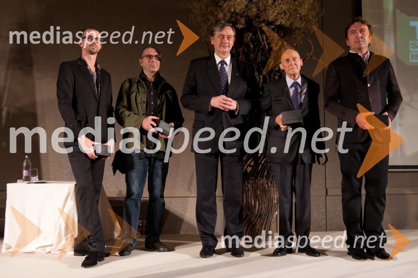 	Emil Rebek, stilist, Vadim Fiškin, dr. Danilo Türk, predsednik Republike Slovenije, Stanko Kristl, arhitekt, dobitnik nagrade Trend za življensko delo in  	Silvo Kačar, Vertigo BirdTrend, podelitev nagrad