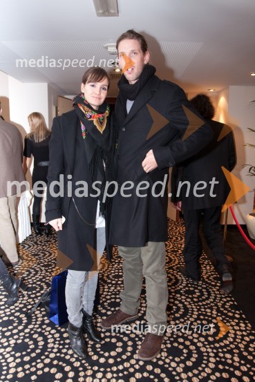 Polona Kasal, pevka in njen fant Luka Špik, veslačTrend, podelitev nagrad