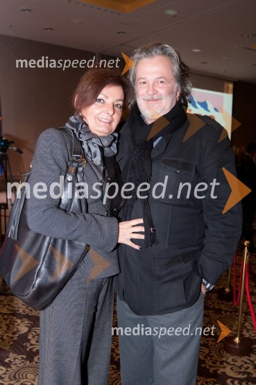 Jani Bavčer, predsednik Rotary Club Ljubljana s soprogoTrend, podelitev nagrad