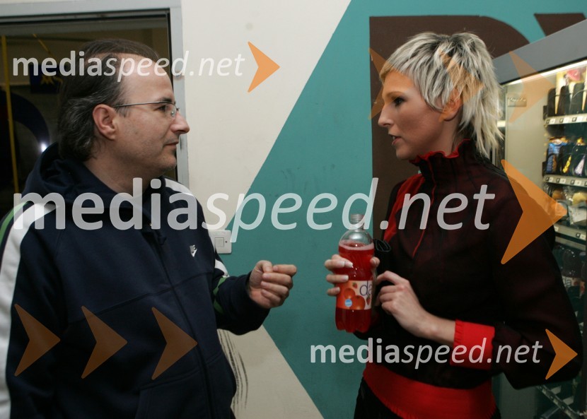 Aleš Klinar, glasbenik in Monika Pučelj, pevkaSlovenska polka in valček