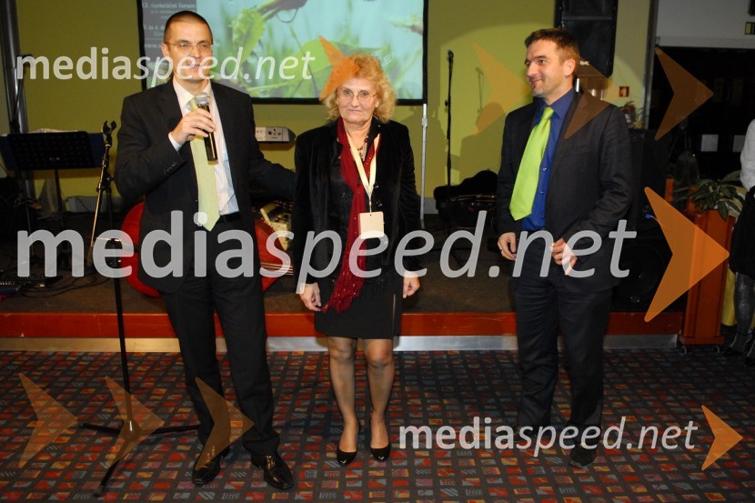 Dimitrij Piciga, direktor Slovenske turistične organizacije, Franca Mandelli, predstavništvo Slovenske turistične organizacije v Italiji in ...Okusiti Slovenijo