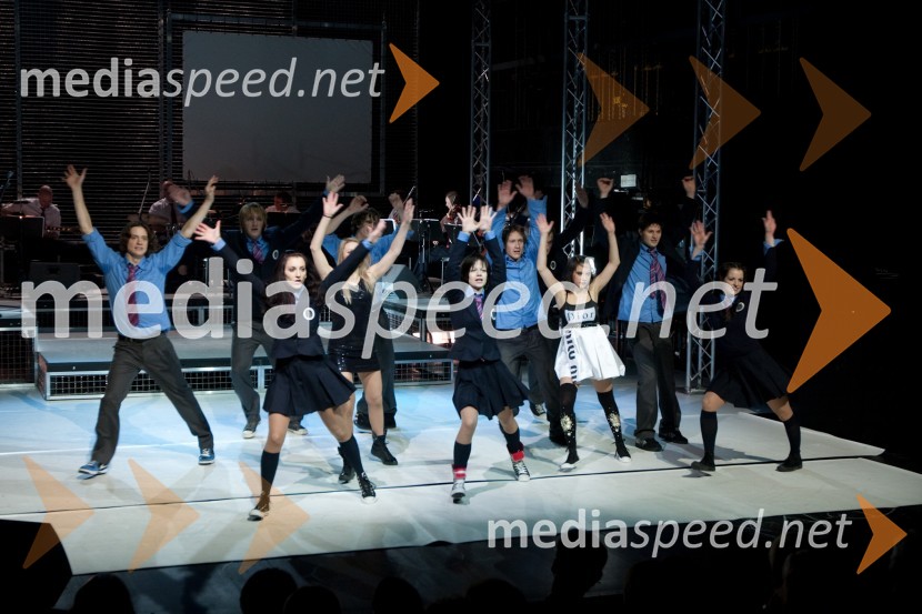 Pomladno prebujenje, prizor iz predstavePomladno prebujenje, premiera mjuzikla v MGL