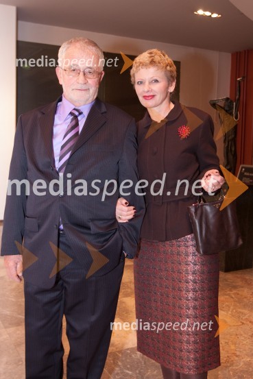 Peter Čeferin, odvetnik in njegova spremljevalka Rija ČičPomladno prebujenje, premiera mjuzikla v MGL