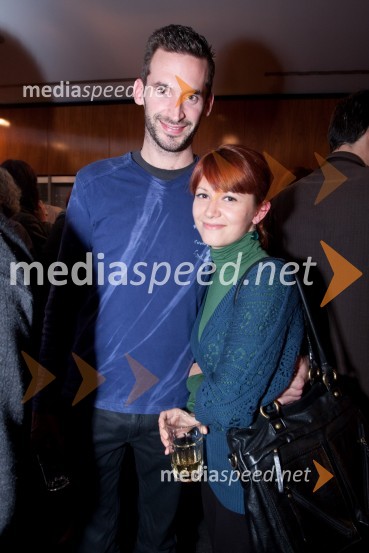 Julija Rošina, režiserka in njen fant Teo ColloriPomladno prebujenje, premiera mjuzikla v MGL