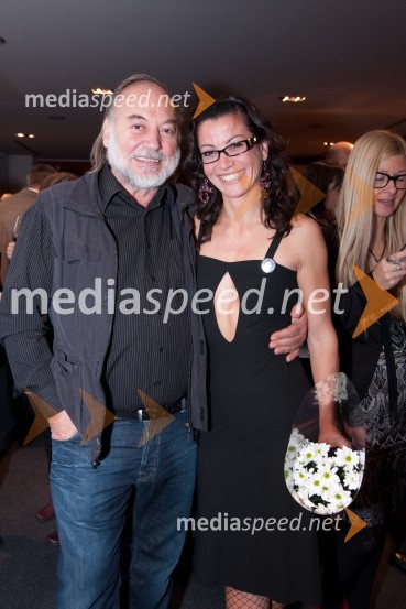 Karpo Godina, režiser in Simona Belle, služba za stike z javnostmi MGLPomladno prebujenje, premiera mjuzikla v MGL