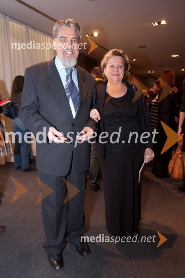 Ciril Zlobec, literat in soproga VeronikaPomladno prebujenje, premiera mjuzikla v MGL