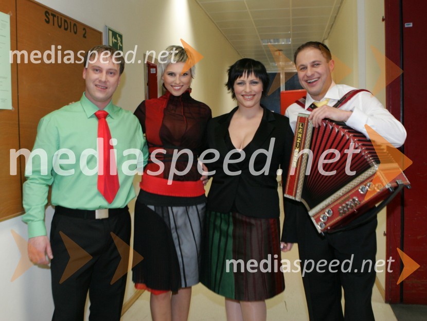 Tomaž Ahačič, skupina Yuhubanda, Monika Pučelj, Nuška Drašček in Boštjan KonečnikSlovenska polka in valček