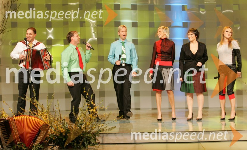 Boštjan Konečnik, harmonikar, Tomaž Ahačič, Yuhubanda, Aleš Turnšek - Turi, Avia band, Monika Pučelj, Nuška Drašček, pevki in Darja Drobnič, pevka skupine Rock partizanySlovenska polka in valček