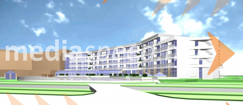 Skica zunanjosti hotelaPredstavitev Hotel Livada Prestige - 5 zvezdic, Terme 3000