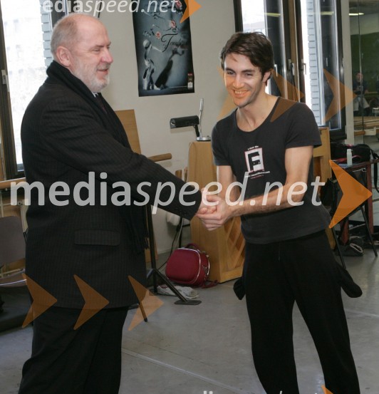 Umetniški vodja Opere in baleta Sng Maribor Stane Jurgec in plesalec in koreograf Edward ClugEdward Clug, plesalec in koreograf