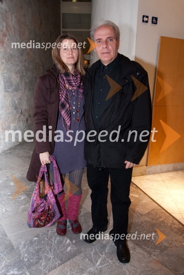 Katja Robič, šepetalka in Milan Vodopivec, igralecKaj je resnica, premiera predstave v SNG Nova Gorica