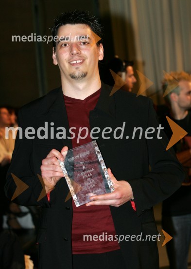 Matej Kocjančič, dobitnik nagrade za najboljše besediloSlovenska polka in valček