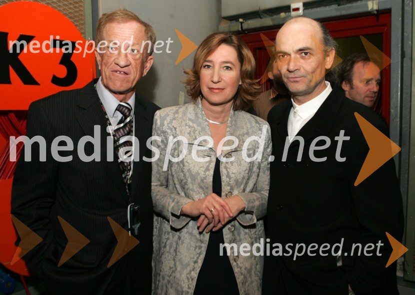 Toni Gašperič, glasbenik, Mojca Menart, v.d. generalnega direktorja RTV Slovenija in ...Slovenska polka in valček