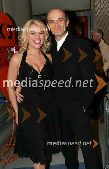 Magdalena Kropiunig, voditeljica in Slavko Hren, režiserSlovenska polka in valček