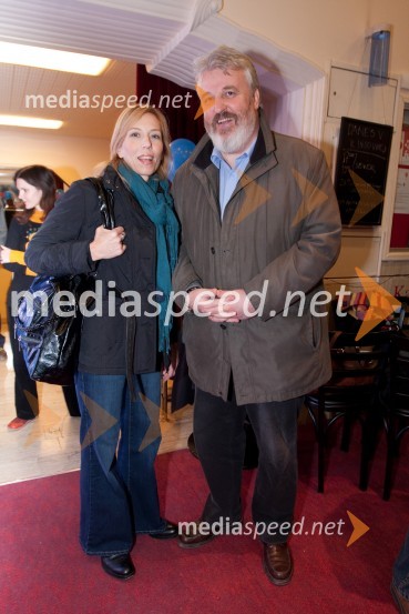 Vilma Štritof in Andrej Vajevec, urednik igranega programaKandidatka in šofer, premiera filma