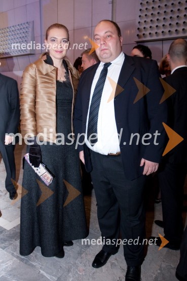 Mojca Celin, modna oblikovalka in Jakob Marušič17. Manager koncert