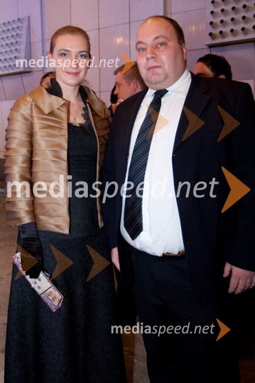 Mojca Celin, modna oblikovalka in Jakob Marušič17. Manager koncert