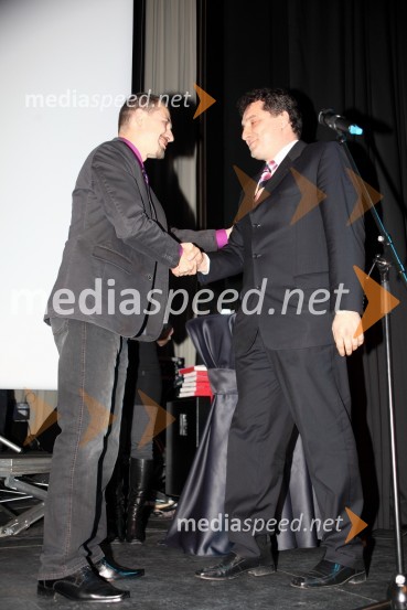 Mirko Štular, odgovorni urednik Vala 202 in Erik Brecelj, dr. med., kirurgVal 202, Ime leta 2009