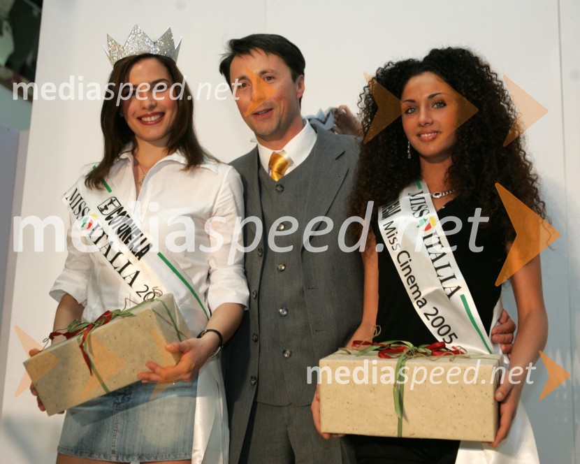 Chiara Masciotta, Miss Italije 2005, Teodor Kocman, lastnik podjetja LM Kocman in Vera Santagata, italijanska Miss Cinema 2005Modna revija spodnjega perila Cotonella