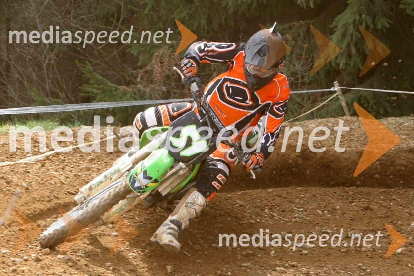 Theo Urbas (MK Notranjska)MOTOKROS, 2. dirka za DP, Slovenj Gradec