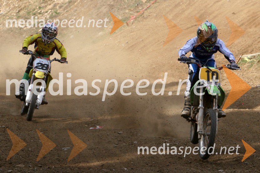 Luka Kutnar (AMD Šentvid) in Matevž Jerebic (AMD Feroda)MOTOKROS, 2. dirka za DP, Slovenj Gradec
