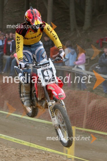 Dejan Piber (AMD Sitar Dunlop)MOTOKROS, 2. dirka za DP, Slovenj Gradec