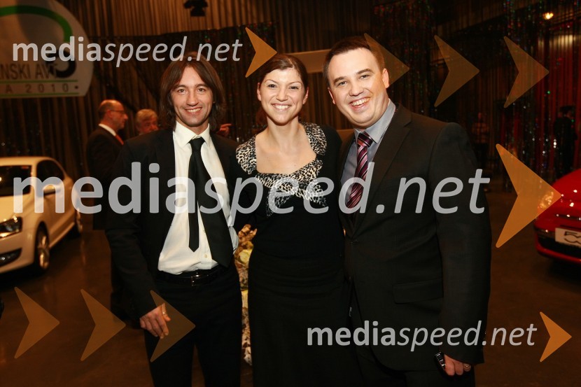 Matej Štakul, urednik avtomobilizma in športa pri časniku Dnevnik, Sabina Tirak, odnosi z javnostmi General Motors Slovenija in Miha Merljak, urednik avtomobilizma pri siol.netSlovenski avto leta 2010